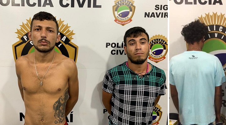 Dois foram presos na Vila Nova e o terceiro mandado foi cumprido no pres&iacute;dio - Foto: PC-MS/Divulga&ccedil;&atilde;o